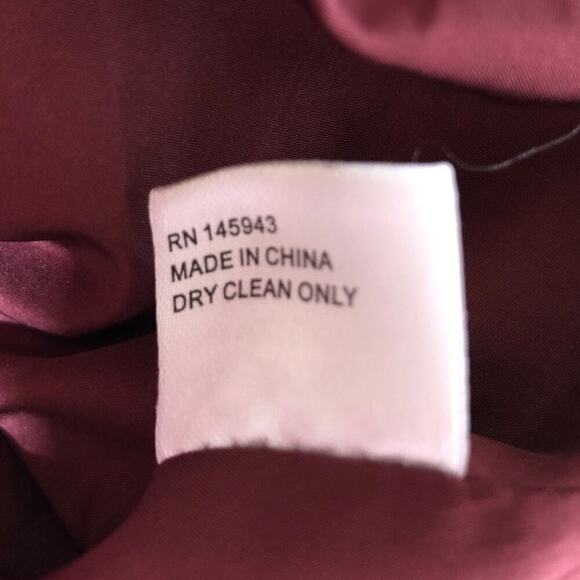 Busayo Collective Ombre Parka Jacket Quilted Puffer Coat Winter Red Small - Picture 10 of 10